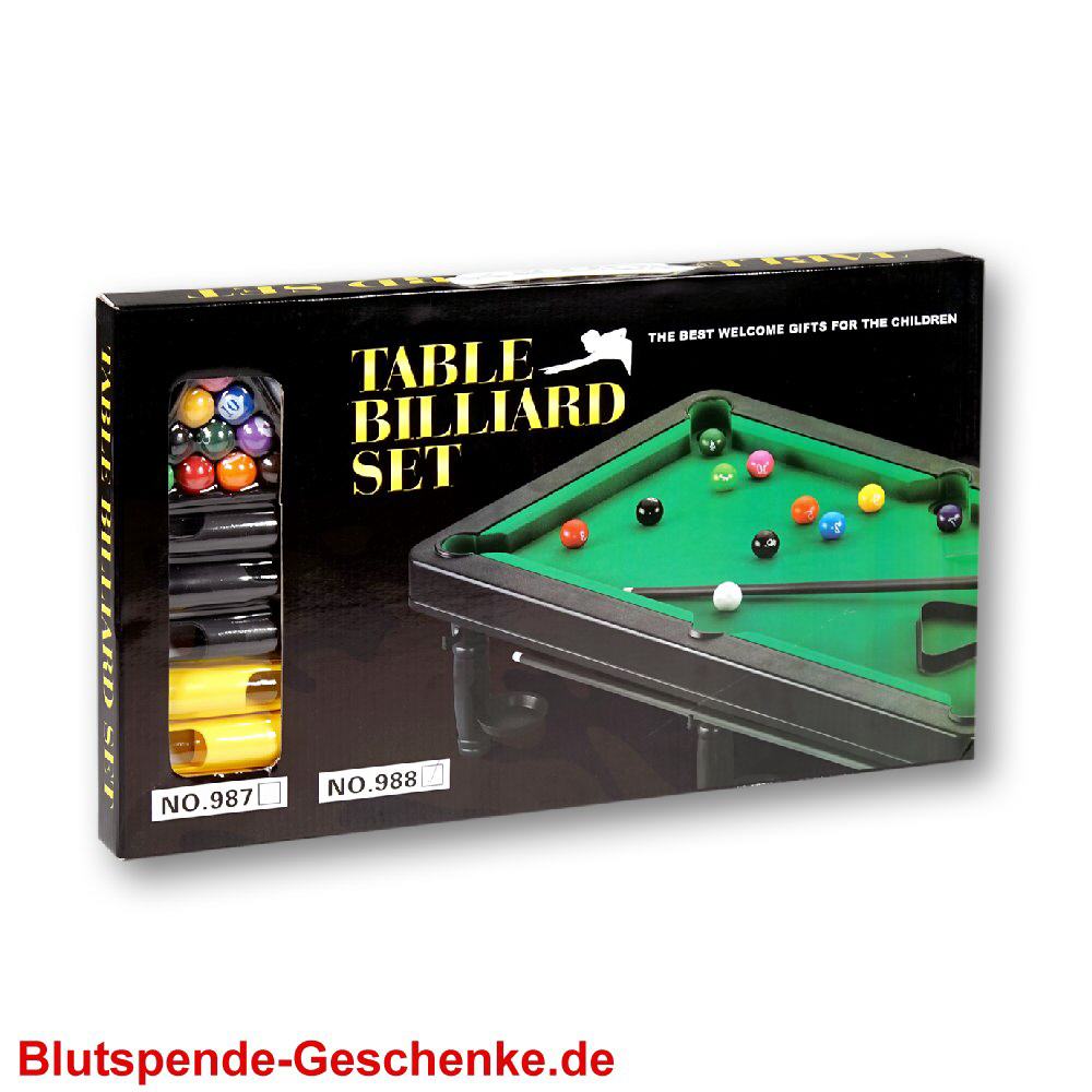 Blutspendegeschenk Pollbillard-Tisch