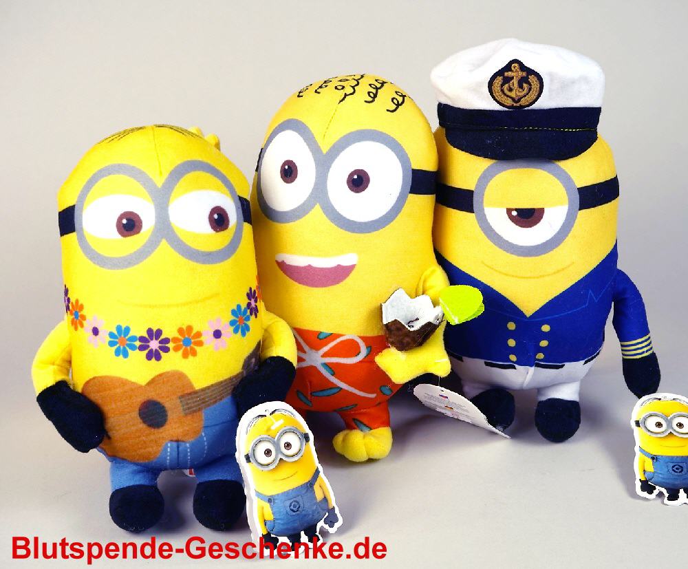 Blutspendegeschenk Plüsch-Minions mittel