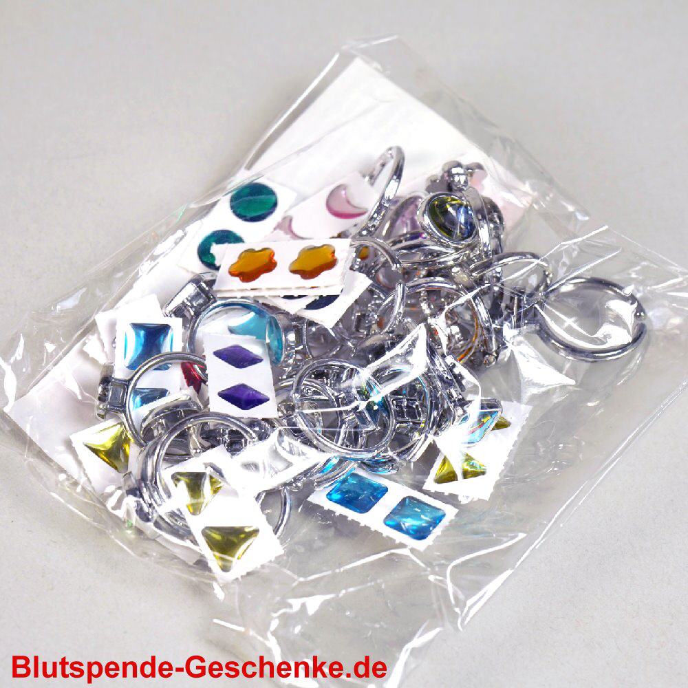 Blutspendegeschenk Modeschmuck-Sticker