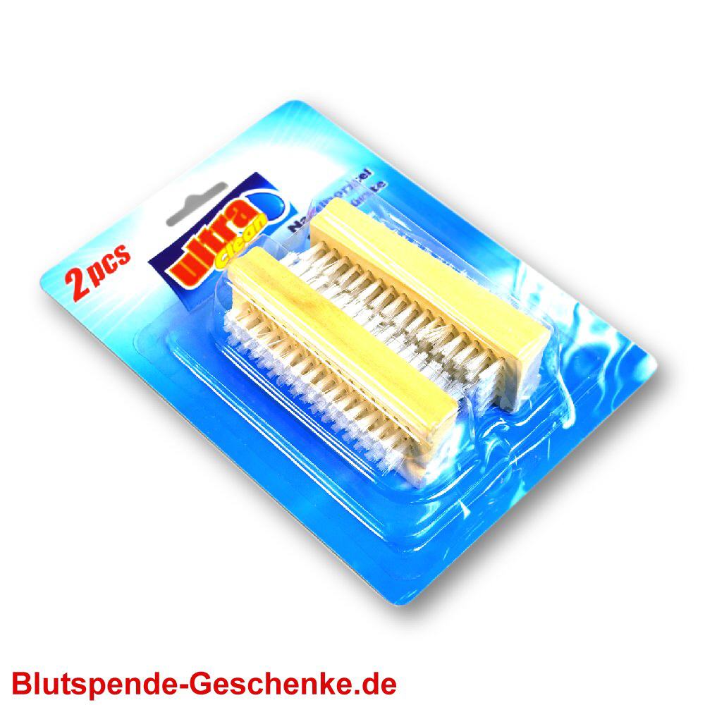 Blutspendegeschenk Nagelbürsten 2er-Set