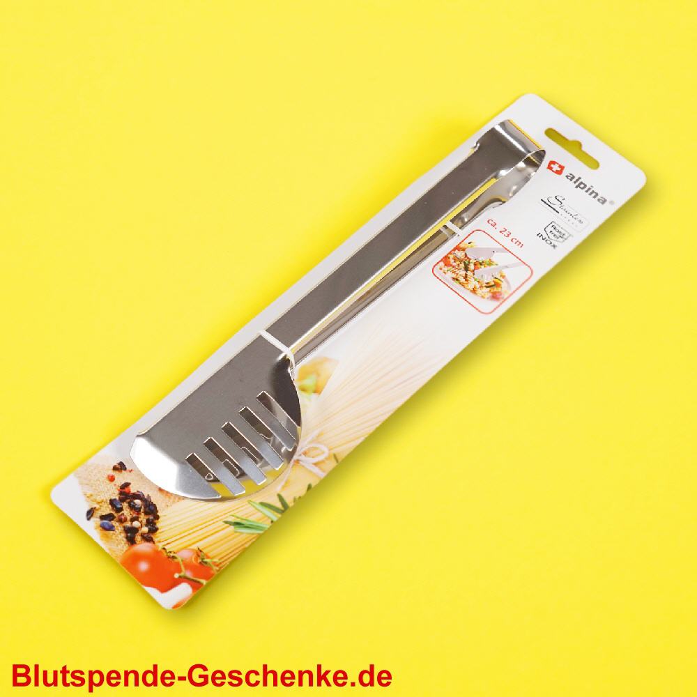 Blutspendegeschenk Nudelzange