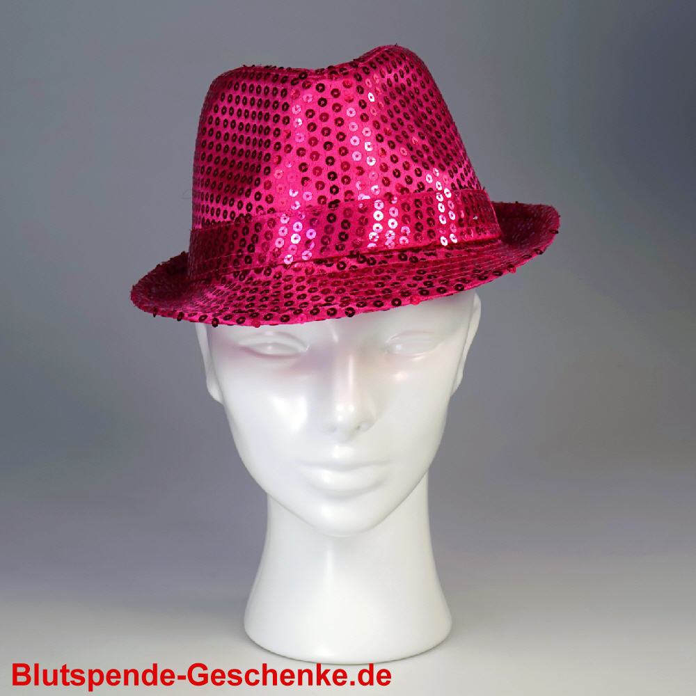 Blutspendegeschenk Pailettenhut