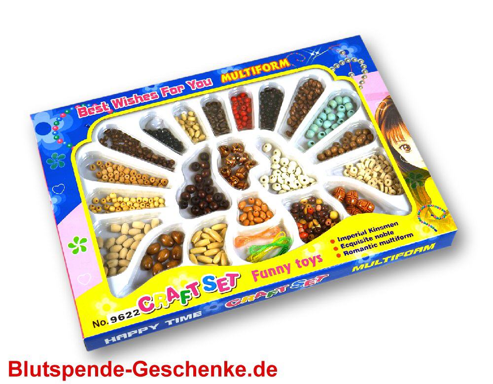 Blutspendegeschenk Bastel-Perlenset