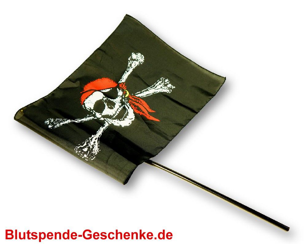 Blutspendegeschenk Piraten-Flagge
