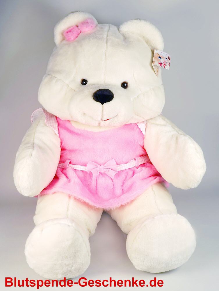 Blutspendegeschenk Pl&uuml;schb&auml;rin 100 cm