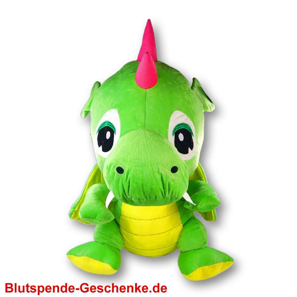 Blutspendegeschenk Drache aus Plüsch