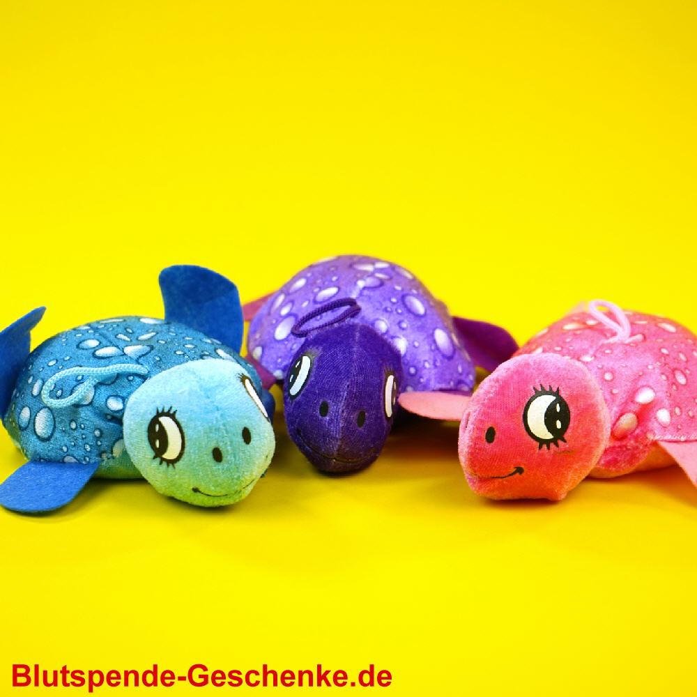 Blutspendegeschenk Kleine Plüsch-Schildkröten