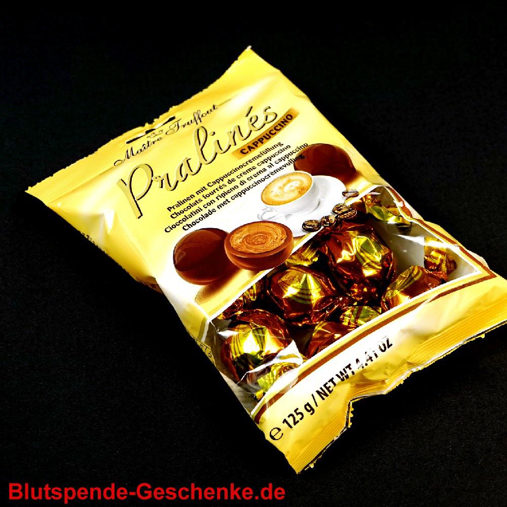 Blutspendegeschenk Pralinen Cappuccino