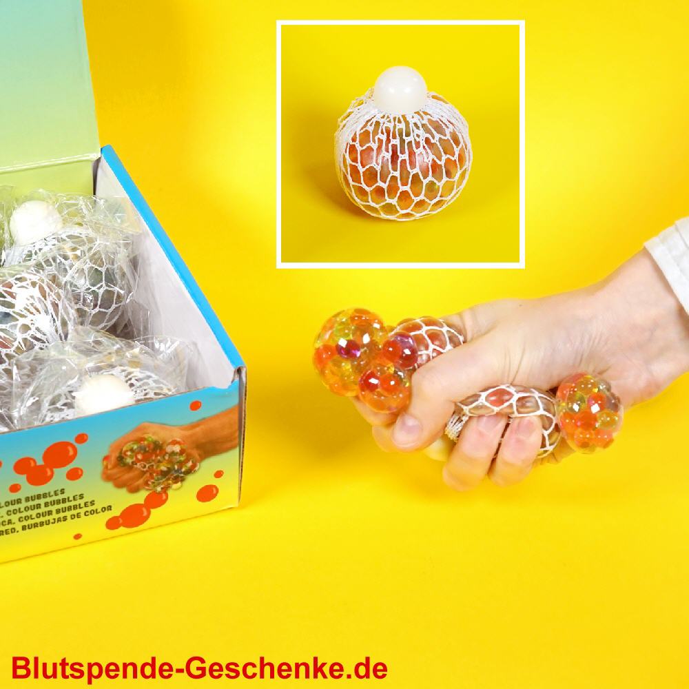 Blutspendegeschenk Quetschball farbig