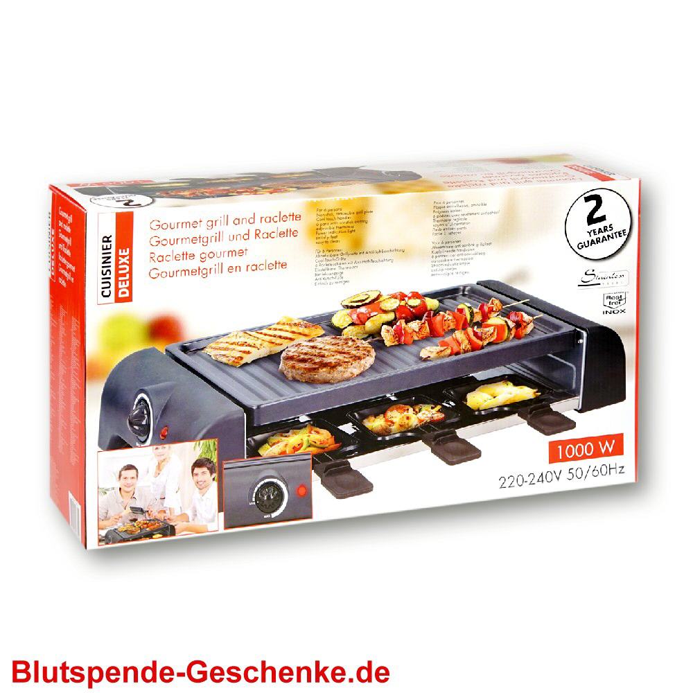 Blutspendegeschenk Raclette