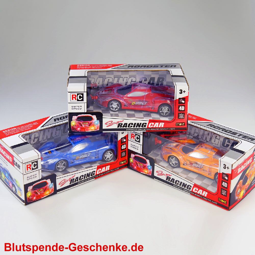 Blutspendegeschenk Funk-Auto mit Licht