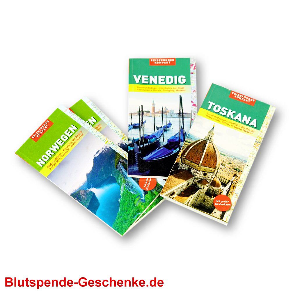 Blutspendegeschenk Kompakt-Reiseführer