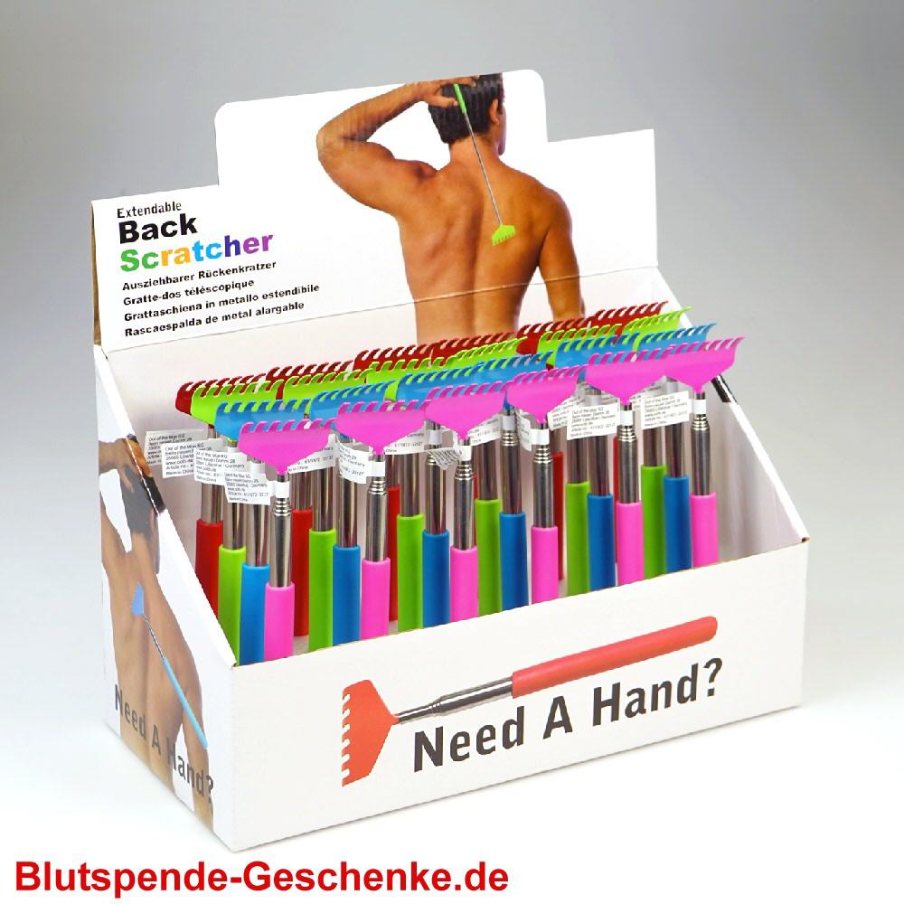 Blutspendegeschenk Ausziehbarer Rückenkratzer