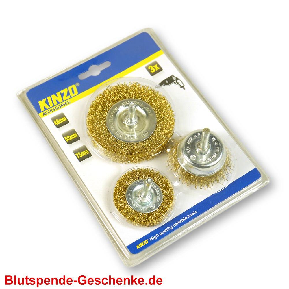 Blutspendegeschenk Set Schleifscheiben