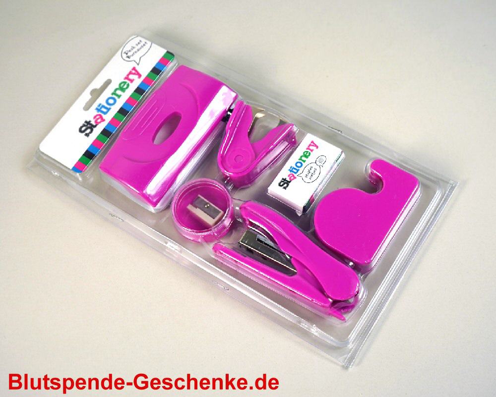 Blutspendegeschenk Büro-Schreibset