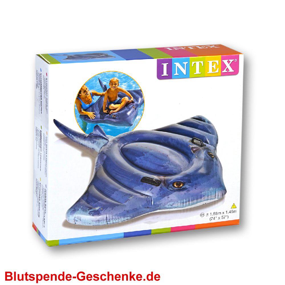 Blutspendegeschenk Schwimmtier Rochen