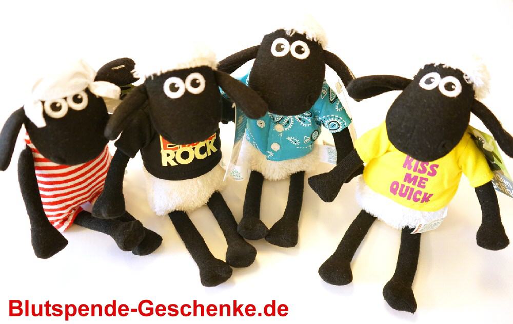 Blutspendegeschenk Plüschschaf Shaun