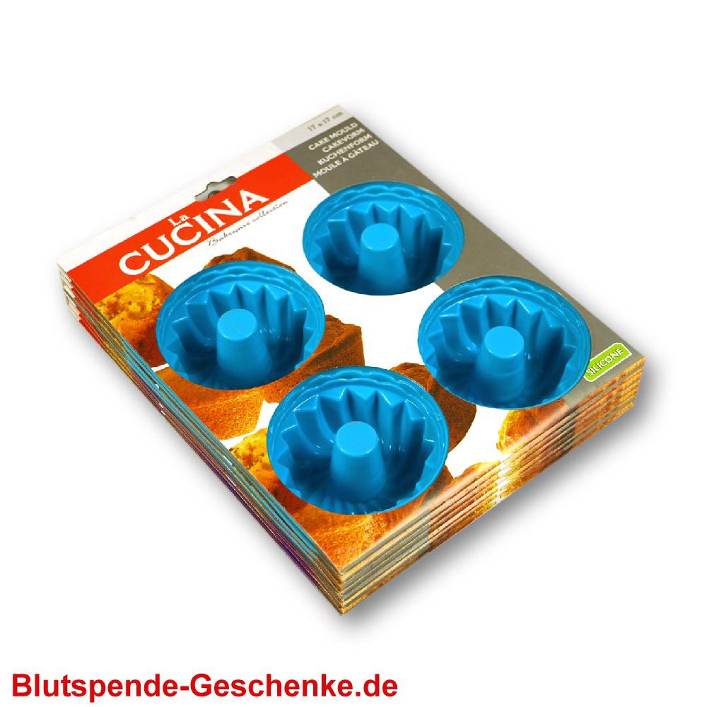 Blutspendegeschenk Kuchenbackförmchen aus Silikon