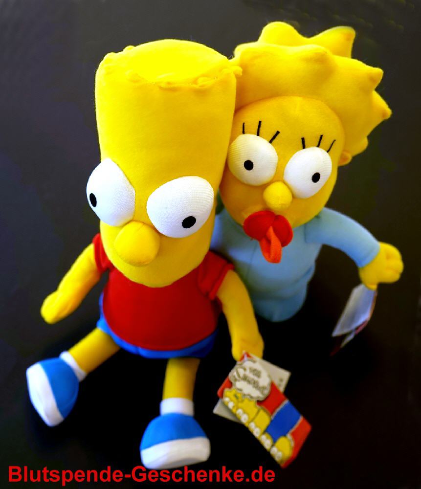 Blutspendegeschenk Simpsons-Plüschfiguren