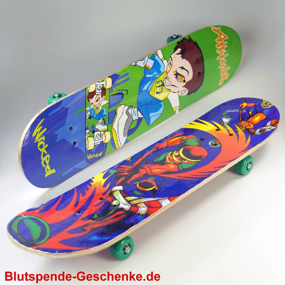 Blutspendegeschenk Skateboard