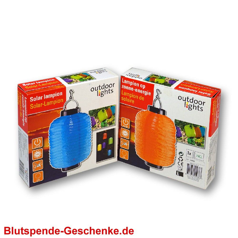 Blutspendegeschenk Gartenleuchte Solar-LED