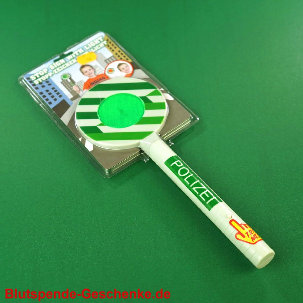 Blutspendegeschenk Polizeikelle