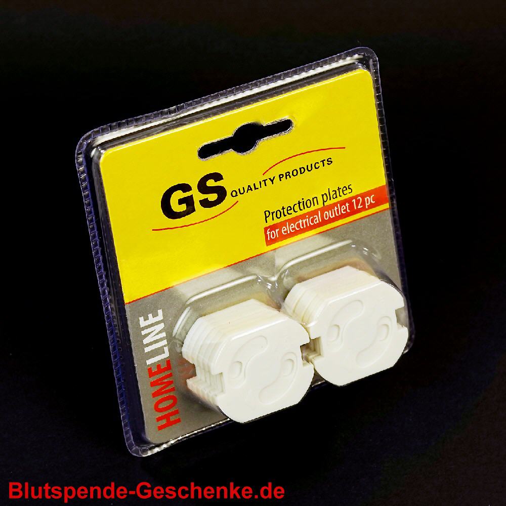 Blutspendegeschenk Steckdosen-Schutzplatten
