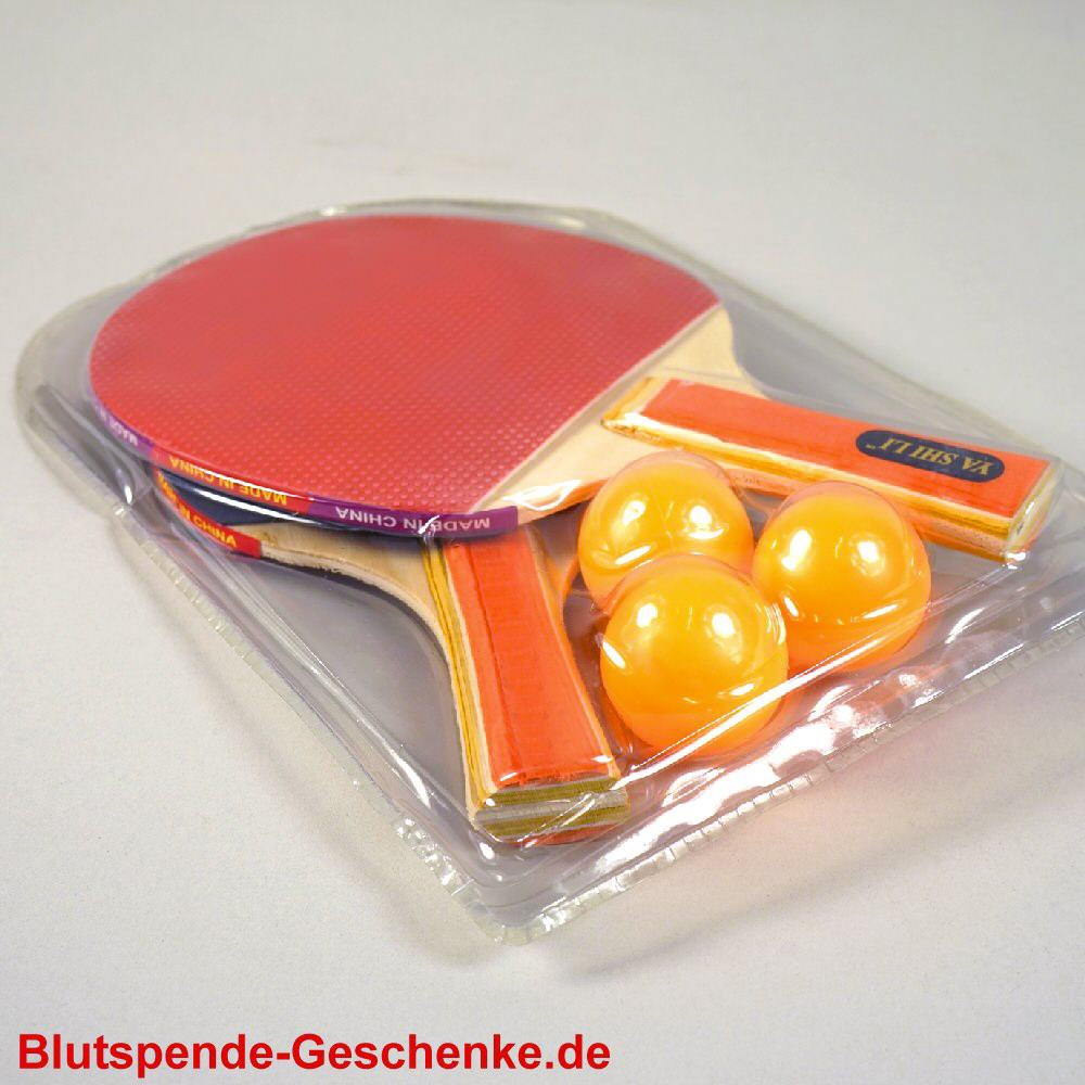 Blutspendegeschenk Set Tischtennisschläger