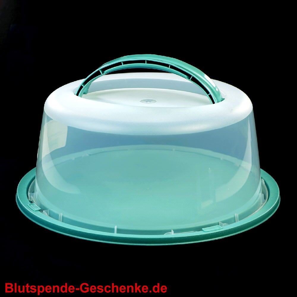 Blutspendegeschenk Tortenbox grün
