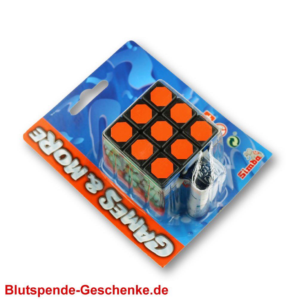 Blutspendegeschenk Trick-Würfel
