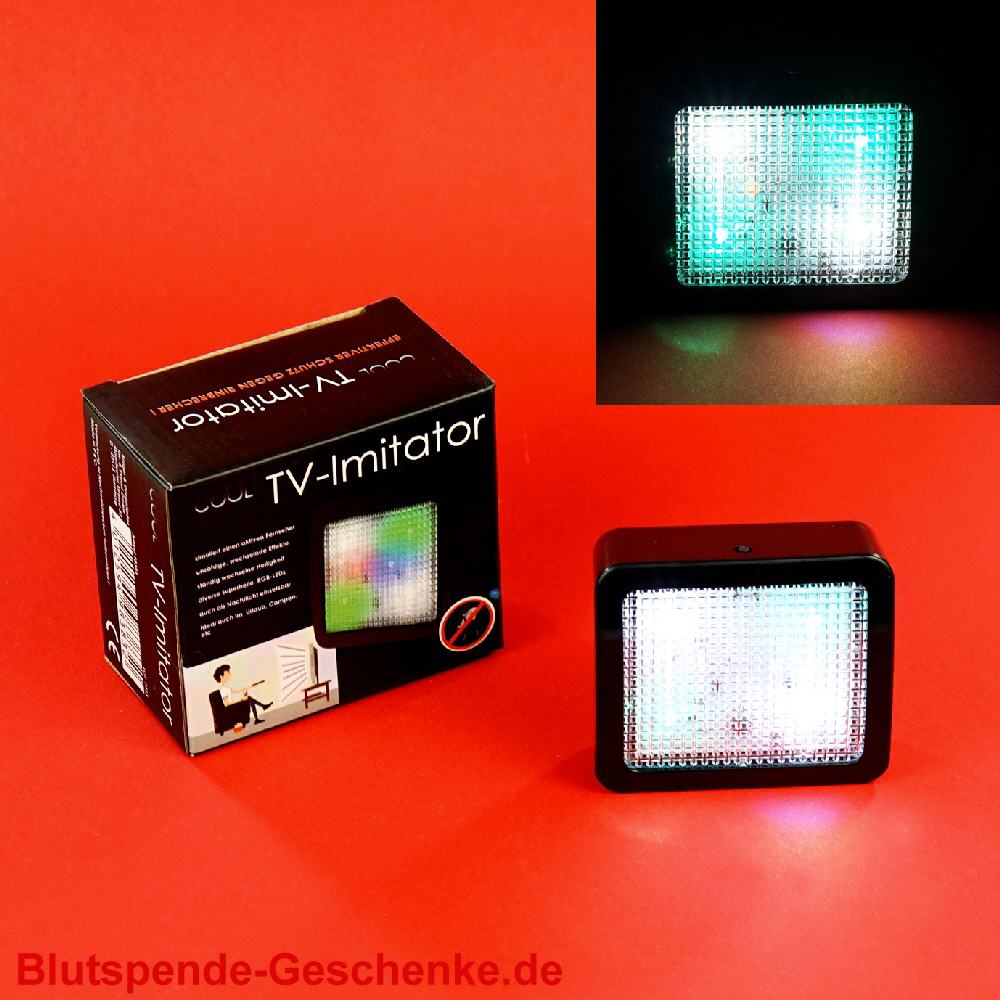 Blutspendegeschenk TV-Imitator