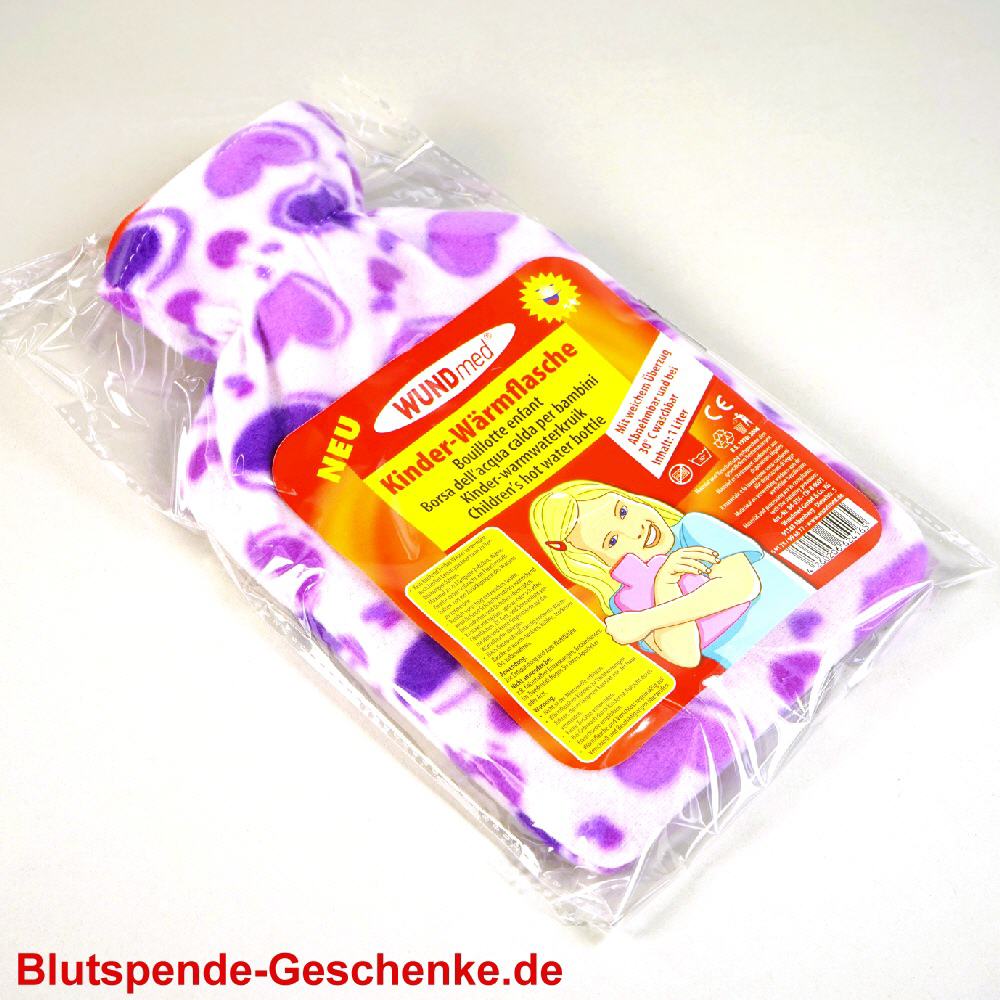 Blutspendegeschenk Wärmeflasche