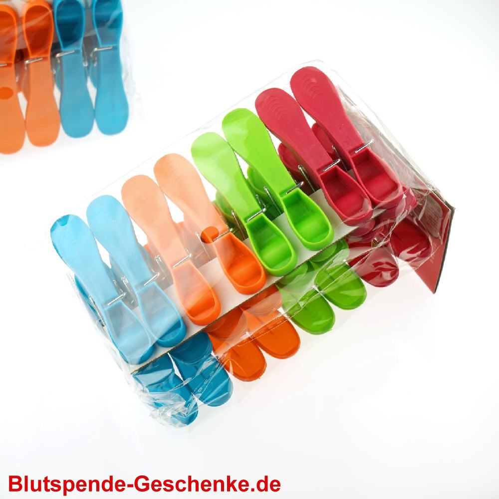 Blutspendegeschenk Wäscheklammern modern
