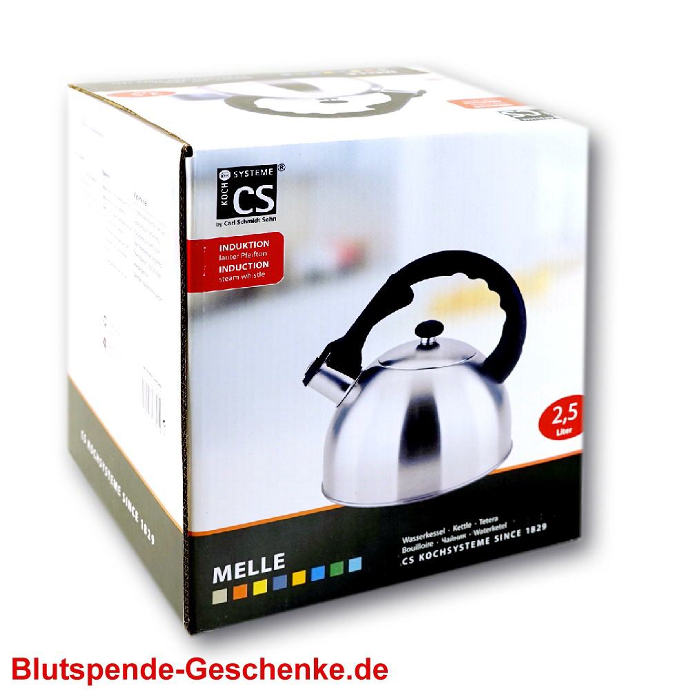 Blutspendegeschenk Teekessel