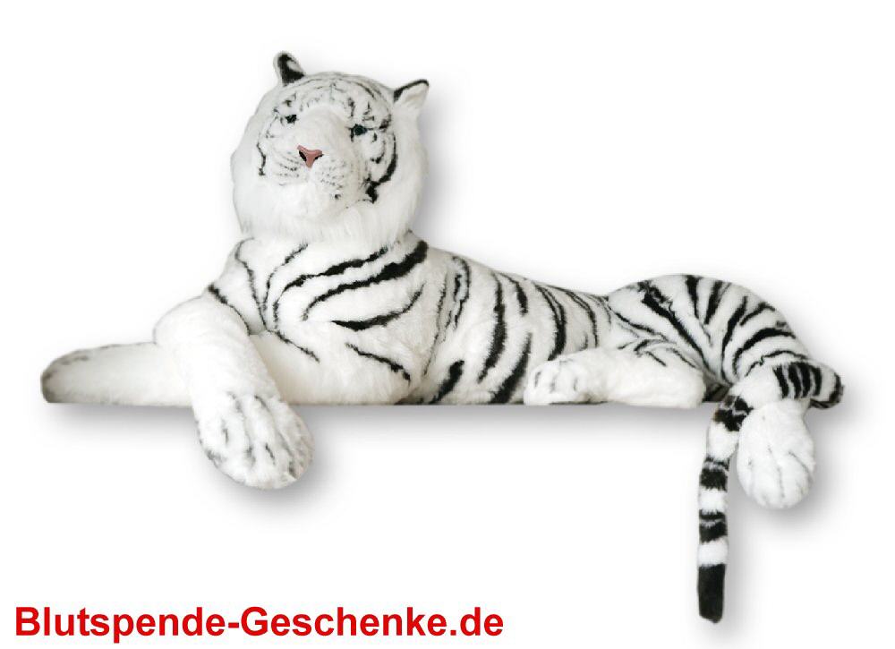 Blutspendegeschenk Weisser Tiger 220 cm