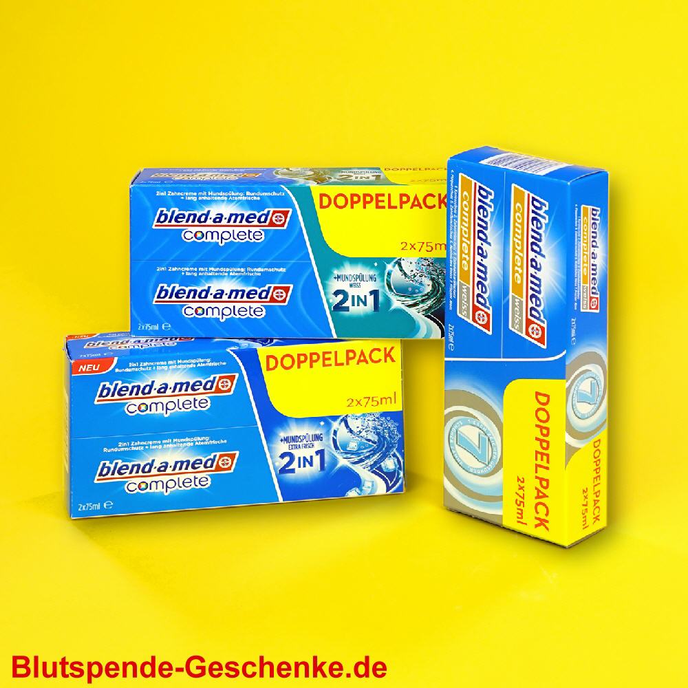 Blutspendegeschenk Zahnpasta 2er-Set