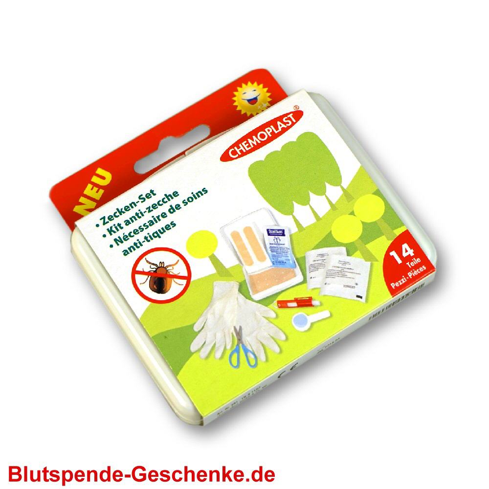 Blutspendegeschenk Zecken-Entfernungs-Set