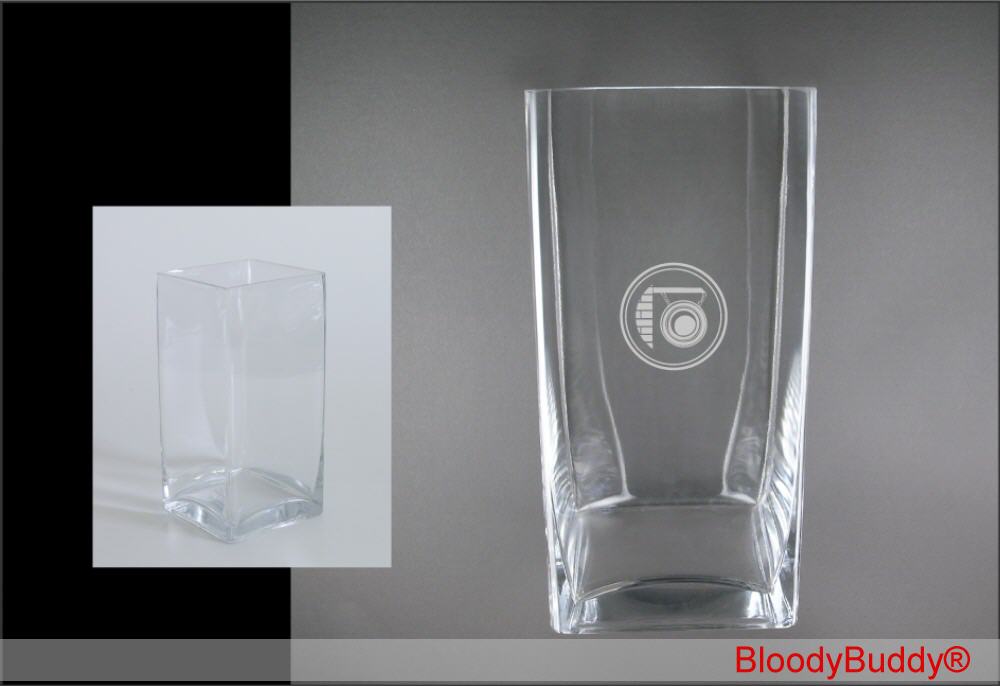 Blutspendegeschenk Glasvase