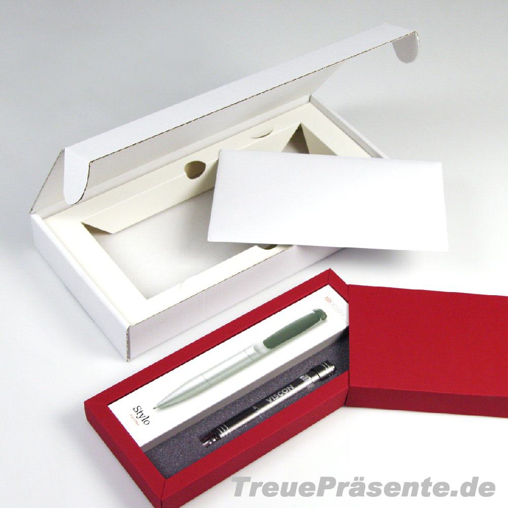 Geschenkverpackung Mailing mit Stift